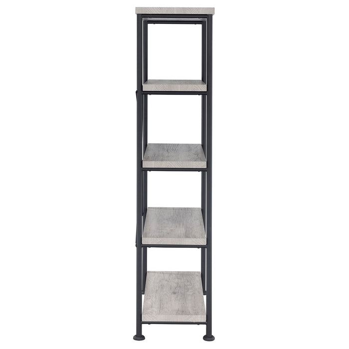 Coaster Analiese 4-shelf Bookcase Grey Driftwood Default Title