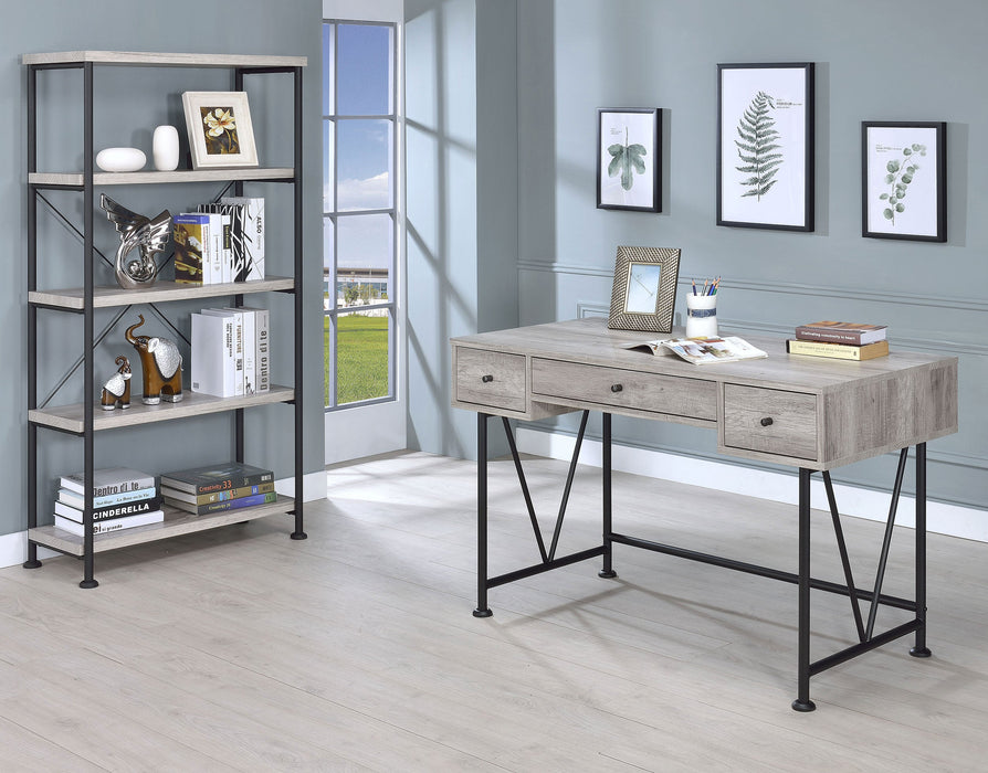 Coaster Analiese 4-shelf Bookcase Grey Driftwood Default Title