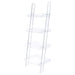 Coaster Amaturo 4-shelf Ladder Bookcase Clear