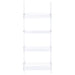 Coaster Amaturo 4-shelf Ladder Bookcase Clear