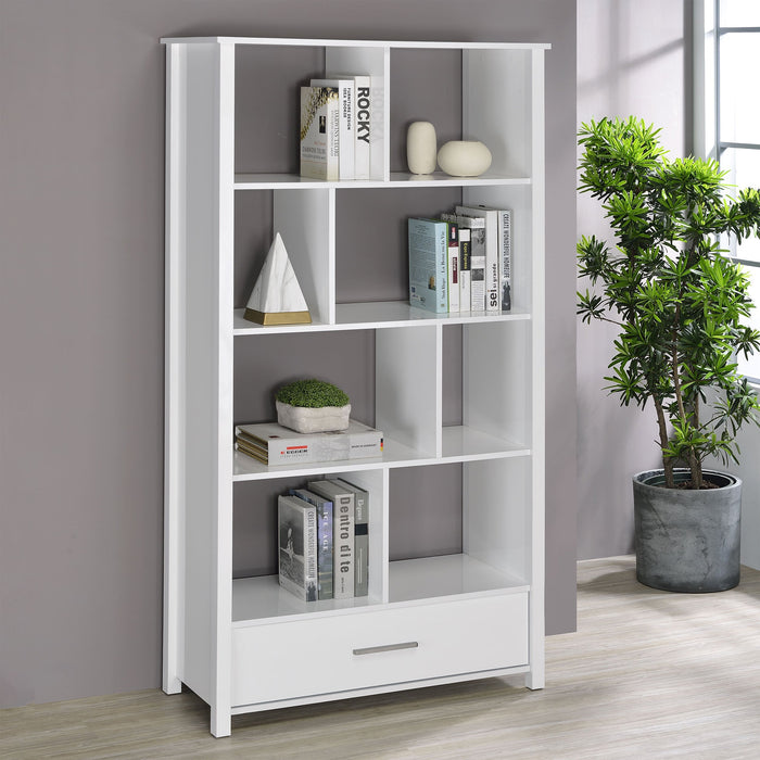 Coaster Dylan Rectangular 8-shelf Bookcase Default Title