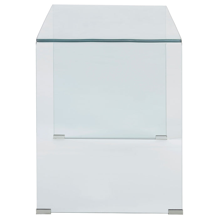 Coaster Ripley Glass Writing Desk Clear Default Title