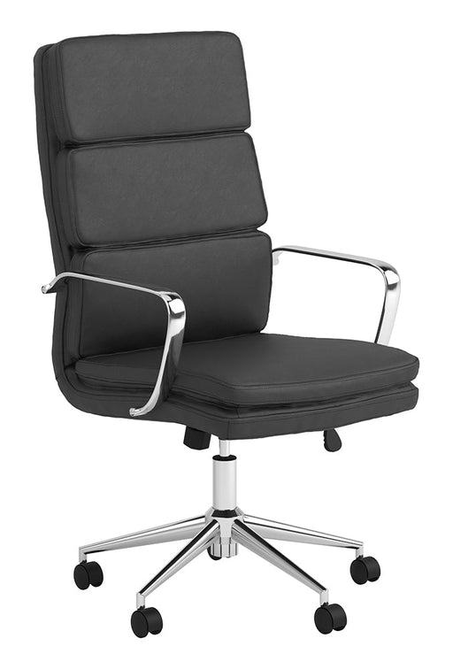 Coaster Ximena High Back Upholstered Office Chair Black Default Title
