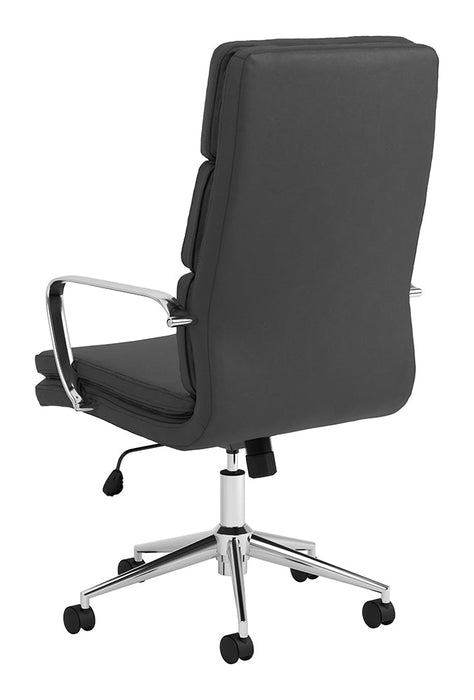 Coaster Ximena High Back Upholstered Office Chair Black Default Title