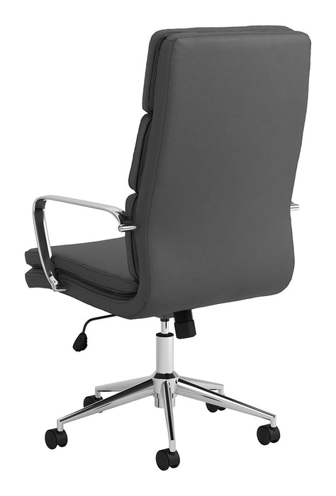 Coaster Ximena High Back Upholstered Office Chair Grey Default Title