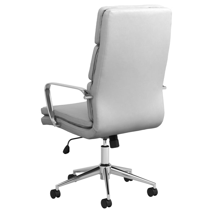 Coaster Ximena High Back Upholstered Office Chair White Default Title