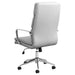 Coaster Ximena High Back Upholstered Office Chair White Default Title