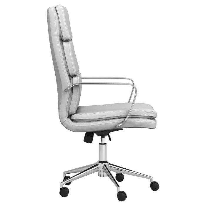 Coaster Ximena High Back Upholstered Office Chair White Default Title