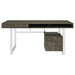 Coaster Whitman 4-drawer Writing Desk Weathered Grey Default Title