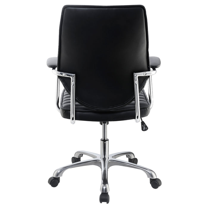 Coaster Chase High Back Office Chair Black and Chrome Default Title