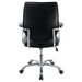 Coaster Chase High Back Office Chair Black and Chrome Default Title