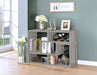 Coaster Velma Convertable Bookcase and TV Console Grey Driftwood Default Title