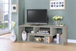 Coaster Velma Convertable Bookcase and TV Console Grey Driftwood Default Title