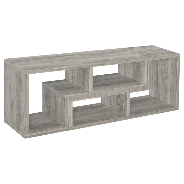 Coaster Velma Convertable Bookcase and TV Console Grey Driftwood Default Title