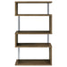 Coaster Emelle 4-shelf Bookcase with Glass Panels Default Title