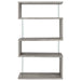 Coaster Emelle 4-shelf Bookcase with Glass Panels Default Title