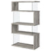 Coaster Emelle 4-shelf Bookcase with Glass Panels Default Title