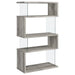 Coaster Emelle 4-shelf Bookcase with Glass Panels Default Title