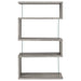 Coaster Emelle 4-shelf Bookcase with Glass Panels Default Title