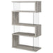 Coaster Emelle 4-shelf Bookcase with Glass Panels Default Title