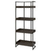 Coaster Ember 4-shelf Bookcase Dark Oak and Sandy Black Default Title