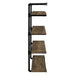 Coaster Elmcrest 40-inch Wall Shelf Black and Rustic Oak