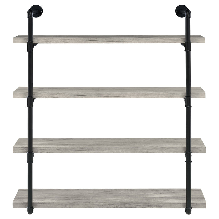 Coaster Elmcrest 40-inch Wall Shelf Black and Grey Driftwood