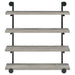 Coaster Elmcrest 40-inch Wall Shelf Black and Grey Driftwood