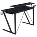 Coaster Wedalia Gaming Desk with Cup Holder Gunmetal