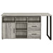 Coaster Hertford L-shape Office Desk with Storage Grey Driftwood Default Title