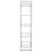 Coaster Hartford Glass Shelf Bookcase Chrome Default Title