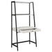 Coaster Pinckard 1-drawer Ladder Desk Grey Stone and Black Default Title