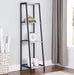 Coaster Pinckard 4-shelf Ladder Bookcase Grey Stone and Black Default Title