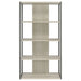 Coaster Loomis 4-shelf Bookcase Whitewashed Grey Default Title