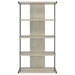 Coaster Loomis 4-shelf Bookcase Whitewashed Grey Default Title