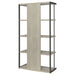 Coaster Loomis 4-shelf Bookcase Whitewashed Grey Default Title