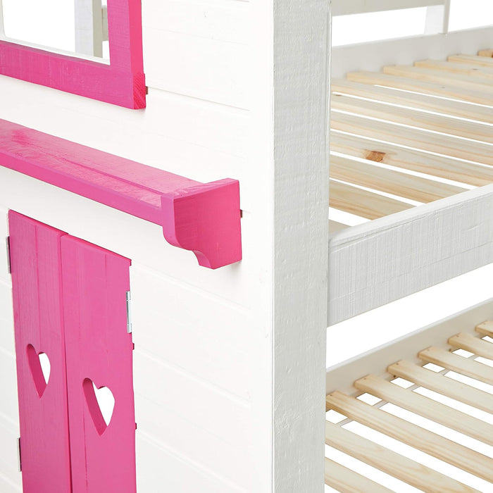 Twin/ Twin House Bunkbed