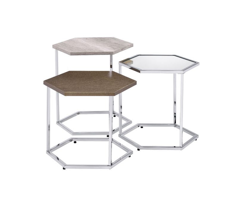 Simno Hexagon Nesting Table Set