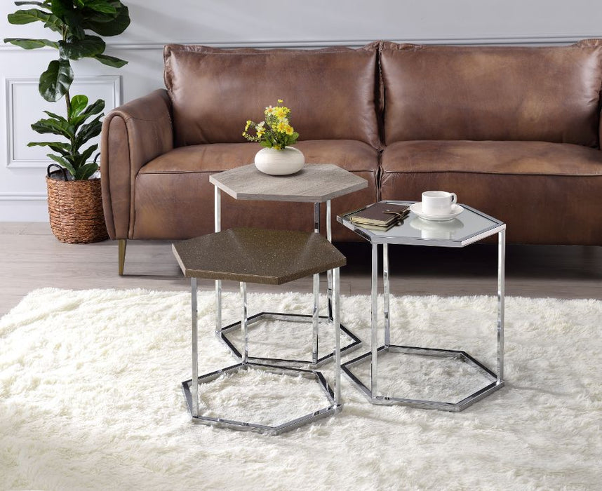 Simno Hexagon Nesting Table Set