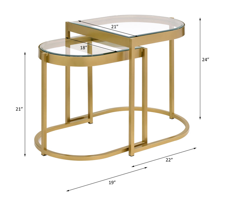 Timbul Oval Nesting Table Set