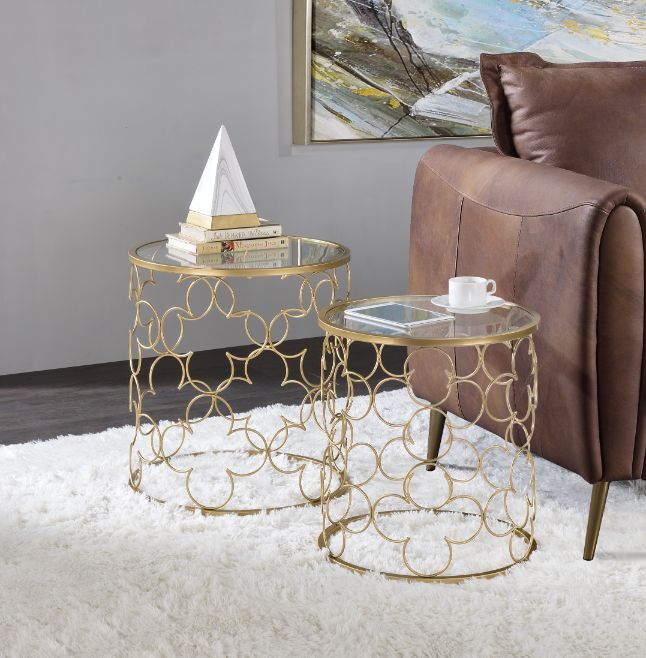 Flowie Round 20"Dia Nesting Table Set