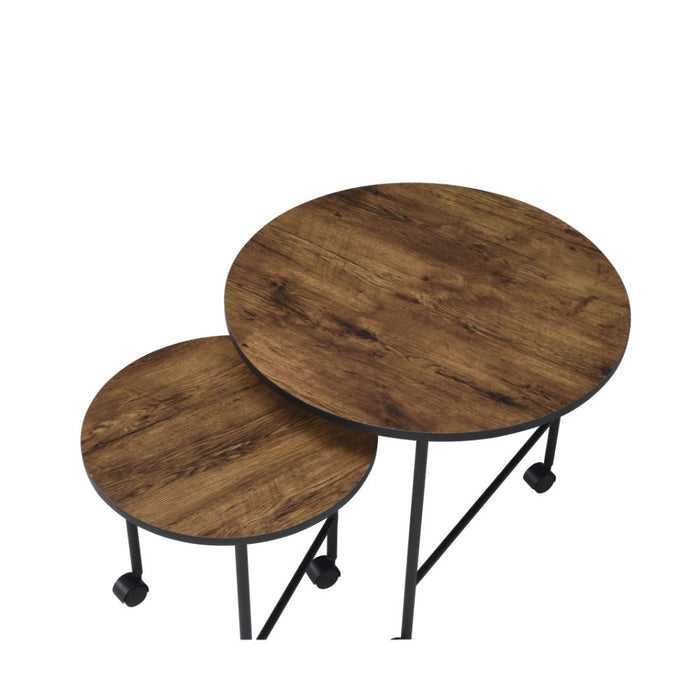 Oblis 23"Dia Round Nesting Table Set