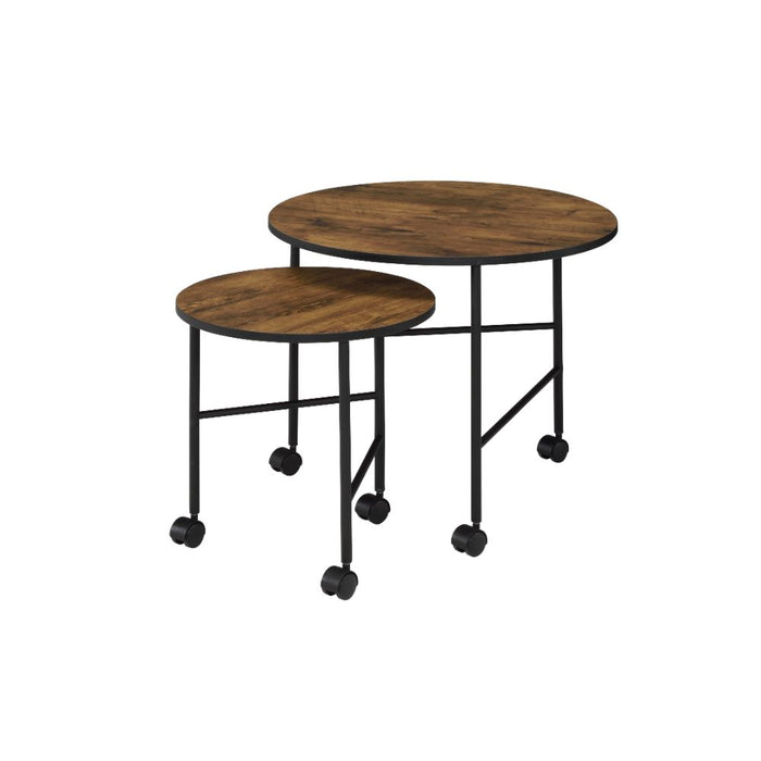 Oblis 23"Dia Round Nesting Table Set