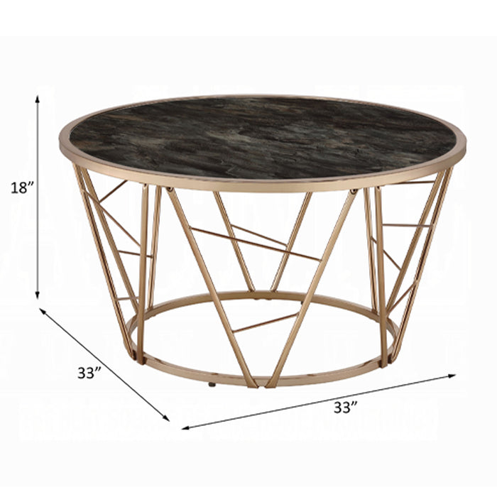 Cicatrix Round 33"Dia Coffee Table