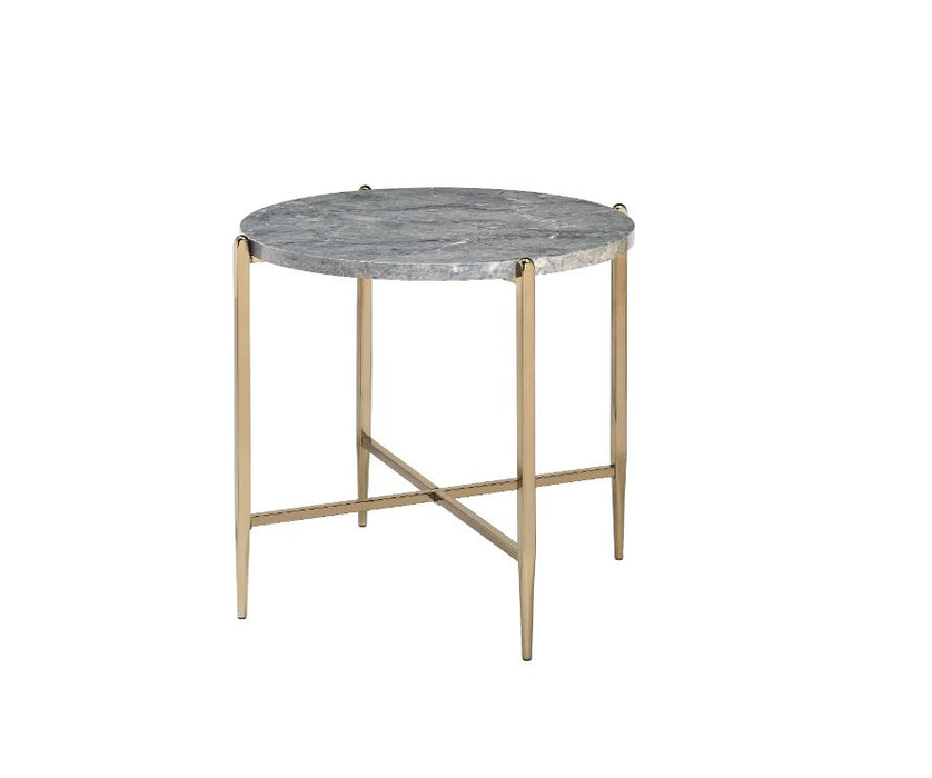 Tainte 26"Dia Round End Table