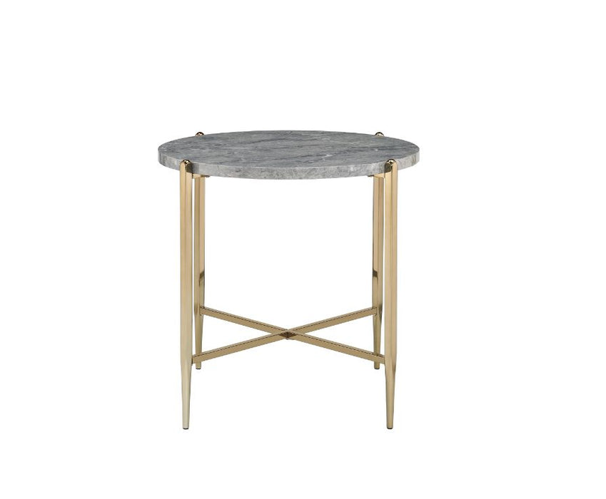 Tainte 26"Dia Round End Table