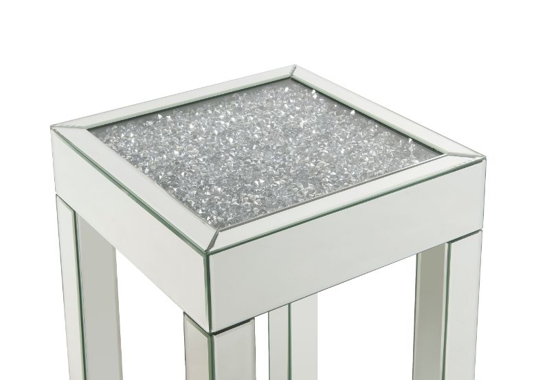 Noralie Glam Square End Table with 4 Legs