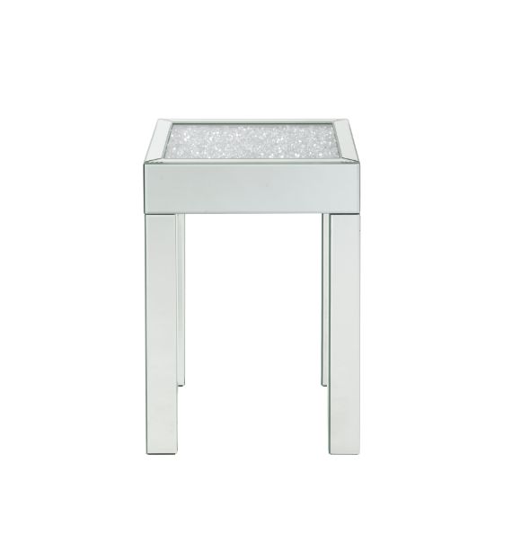 Noralie Glam Square End Table with 4 Legs