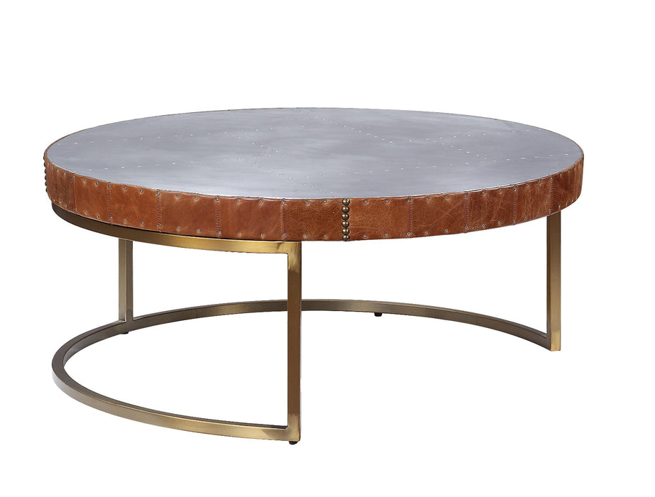 Tamas Round Upholstered Coffee Table