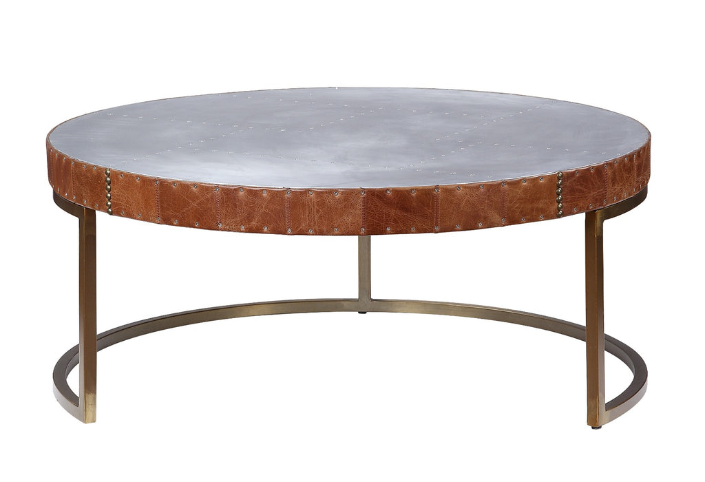 Tamas Round Upholstered Coffee Table